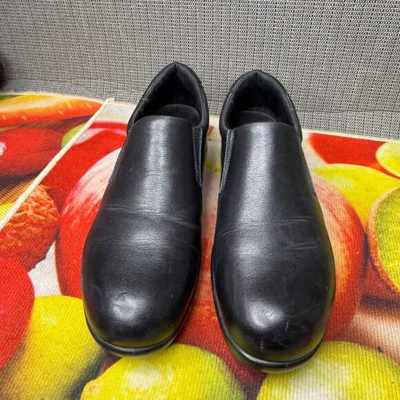 SR Max Womens Size 9 Black Albany Max Trax Leather Slip Resistant Loafer Shoes - Picture 9 of 9